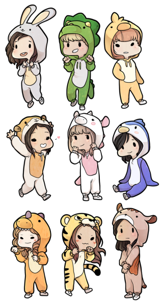 Миленькие маленькие персонажи