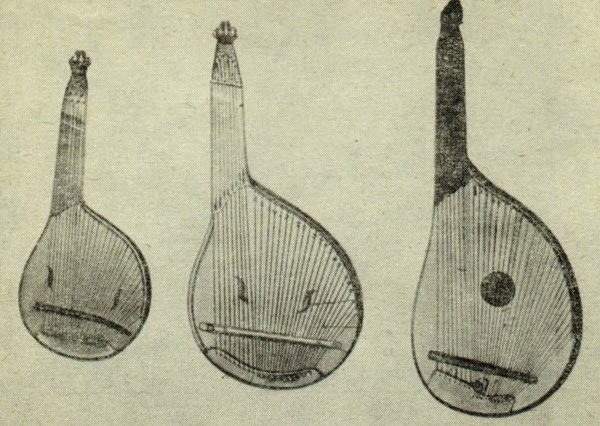 Бандура музыкальный инструмент рисунок