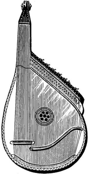 Бандура рисунок клипарт