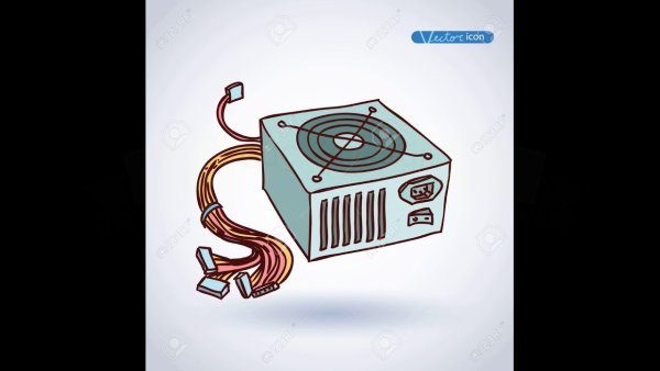 Блок питания нарисованный