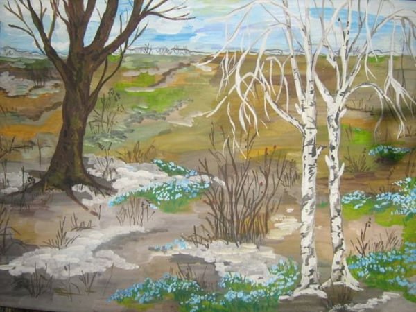 Пейзаж на весеннюю тему
