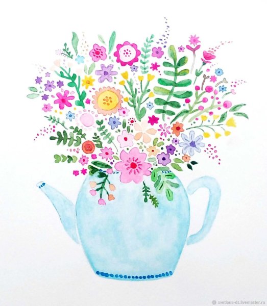 Летние букеты для рисования