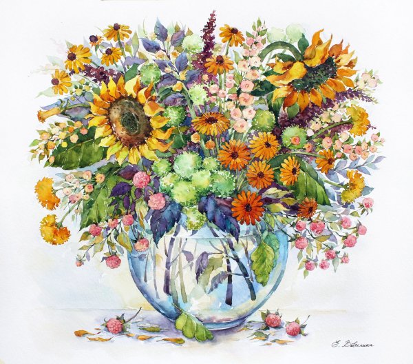 Алмазная мозаика Подсолнухи 40х50