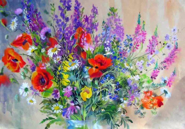 Цветы картины Натальи Аникиной Закревской