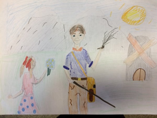 Гайдар голубая чашка иллюстрации нарисовать