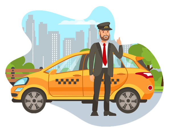 Таксист мультяшный