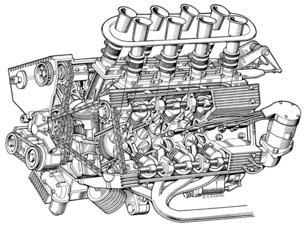 КАМАЗ-740 v8 engine Cutaway