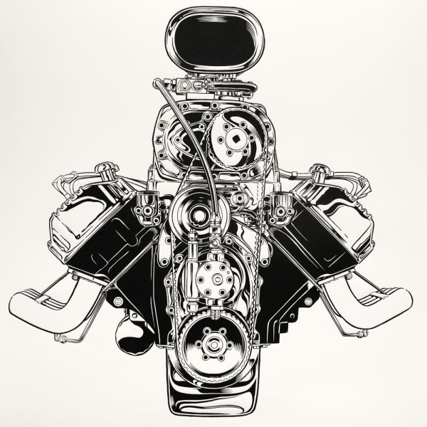 Тату машина эскиз