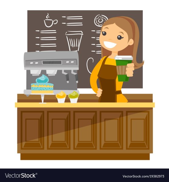 Бариста мультяшные