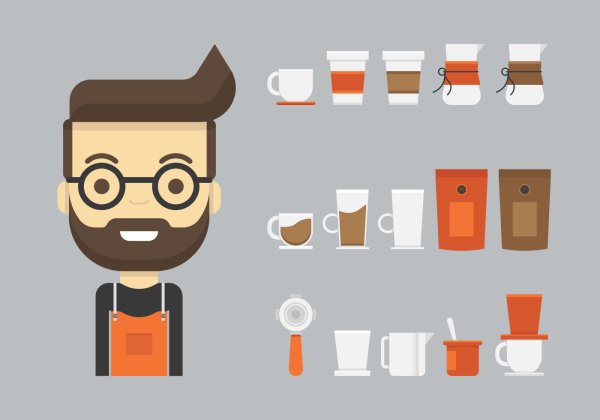 Бариста значок