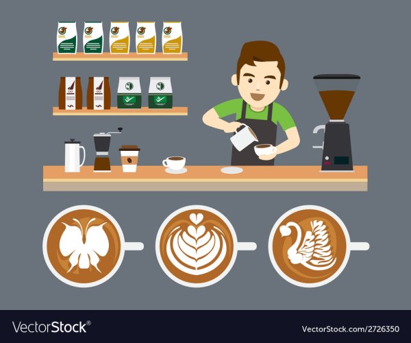 Открытка для бариста