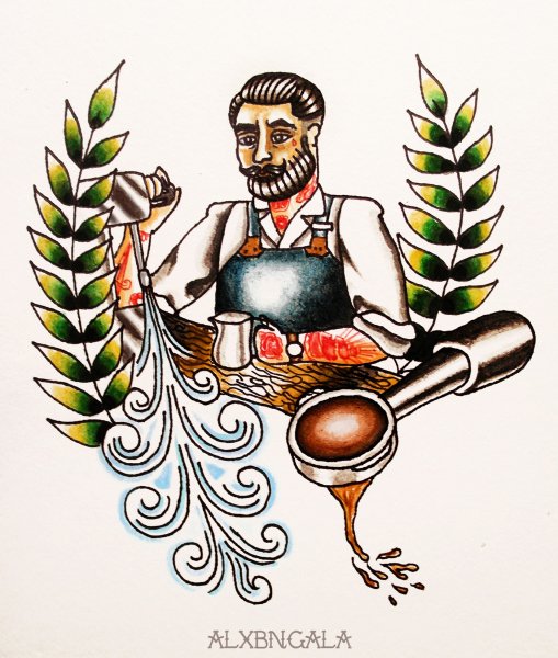 Тату бариста