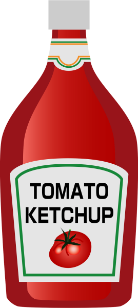 Кетчуп на прозрачном фоне