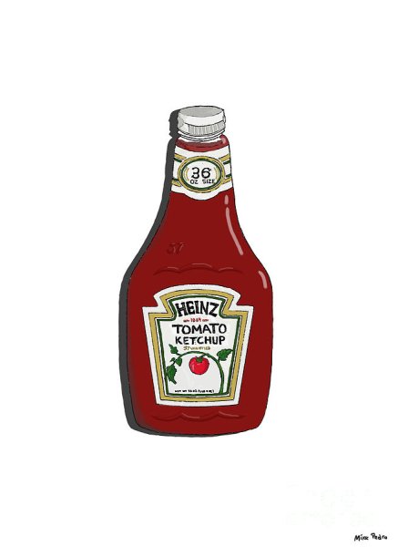 Кетчуп нарисовать