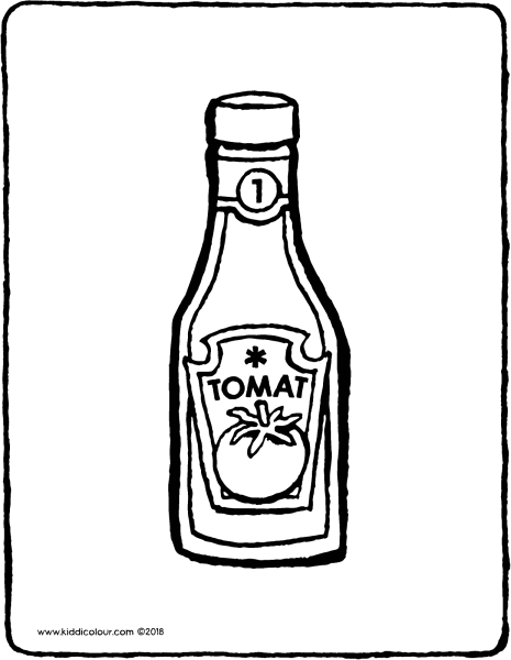 Соус раскраска для детей