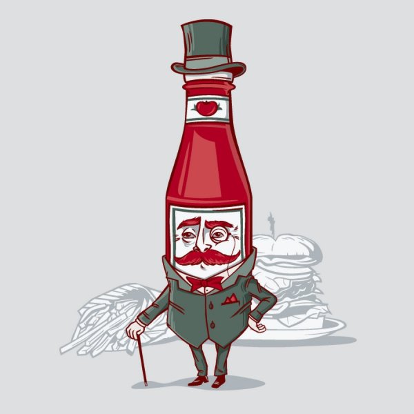 Бутылка кетчупа арт
