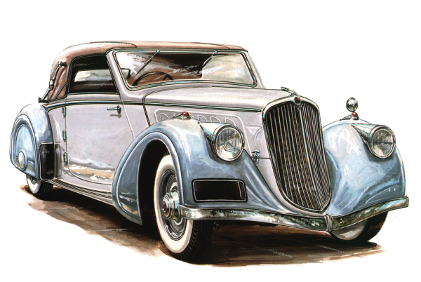 Картина ретро автомобиль