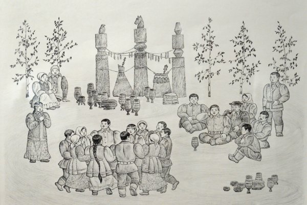 Рисунки Якутия Ысыах