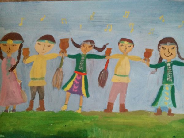 Ысыах рисунок детей