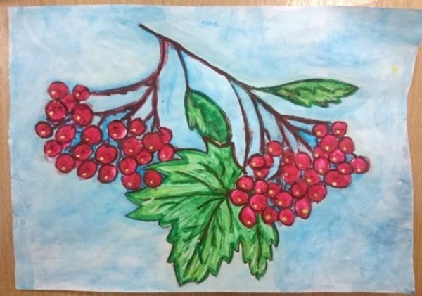Рисунок калины