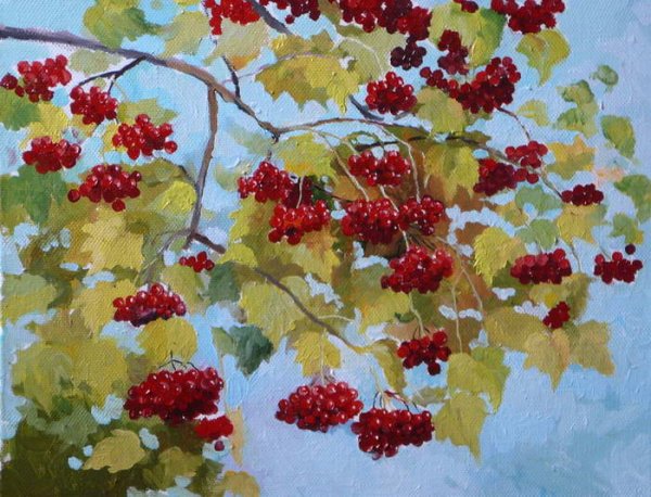 Пейзаж с калиной