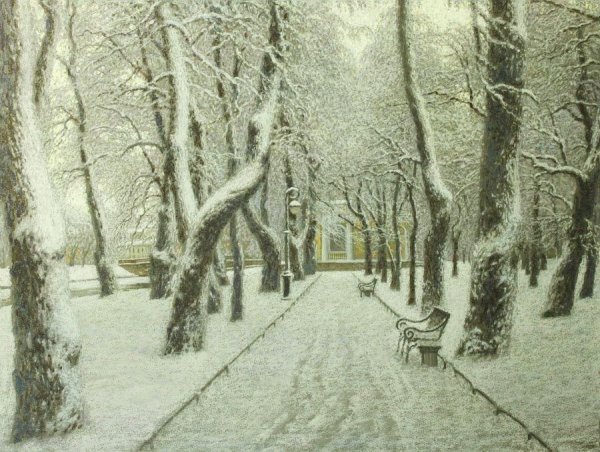 Евгений Дубицкий художник зима