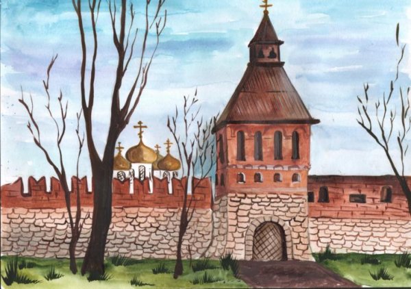 Тульский Кремль Тула рисунки