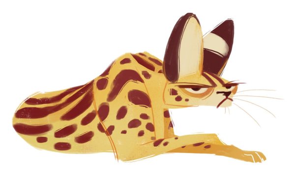 Мультяшный сервал арт