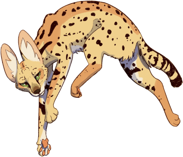 Сервал силуэт