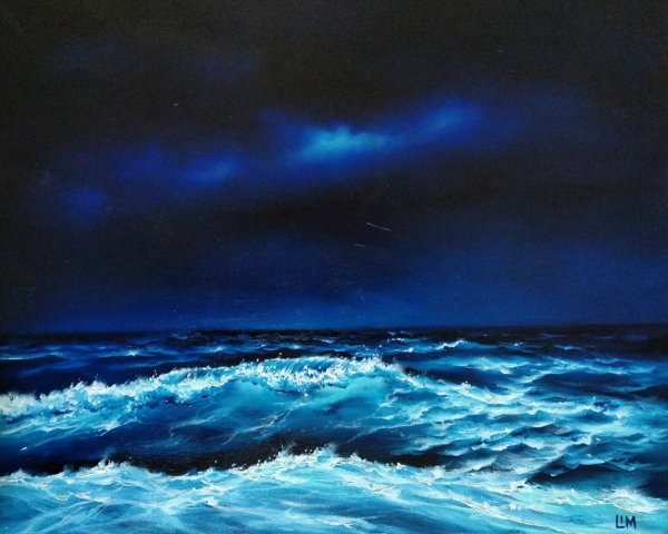 Ночь в море