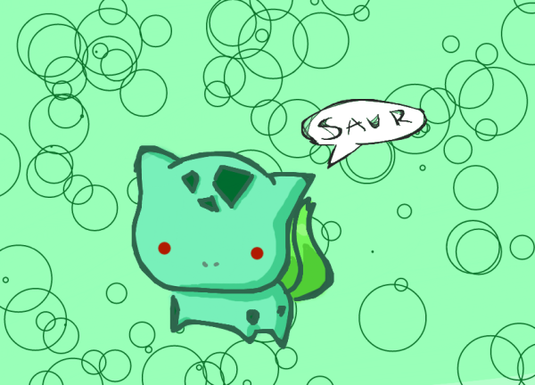 Бульбазавр нарисовать