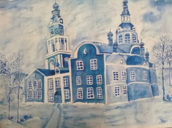 Спасо Вознесенский собор Ульяновск рисунок