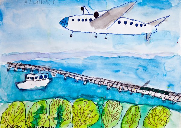 Рисунок на тему мой любимый город Ульяновск