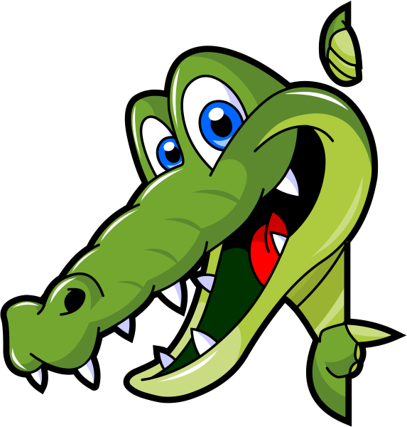 Крокодил набросок