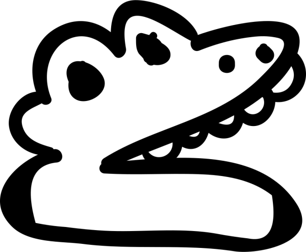 Крокодил эскиз