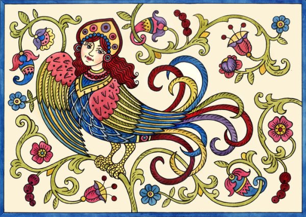 Птица Гамаюн Билибин