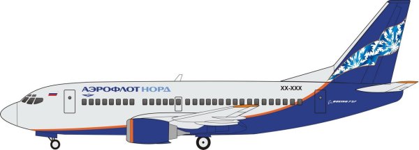 Боинг 737 500 Аэрофлот сбоку