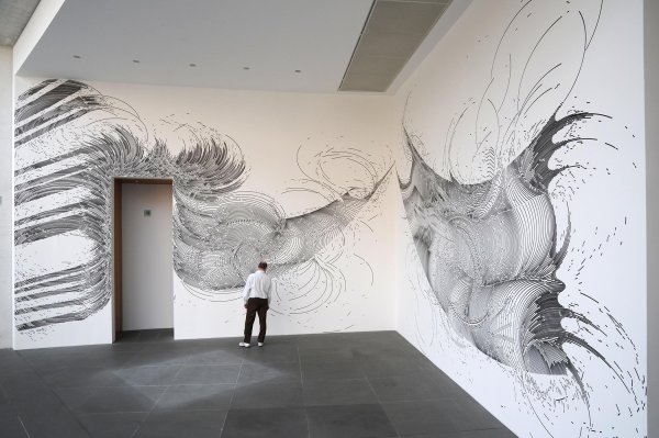 Графическая роспись стен