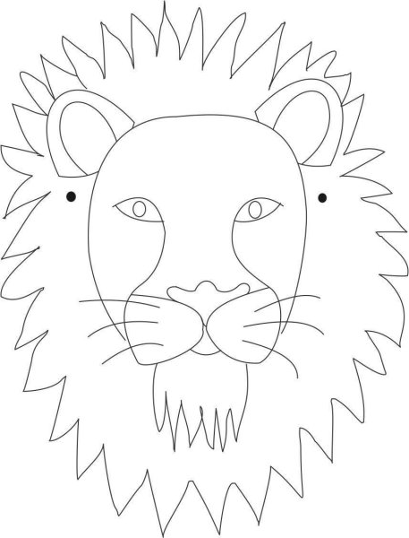 Мордочка Льва для поделки