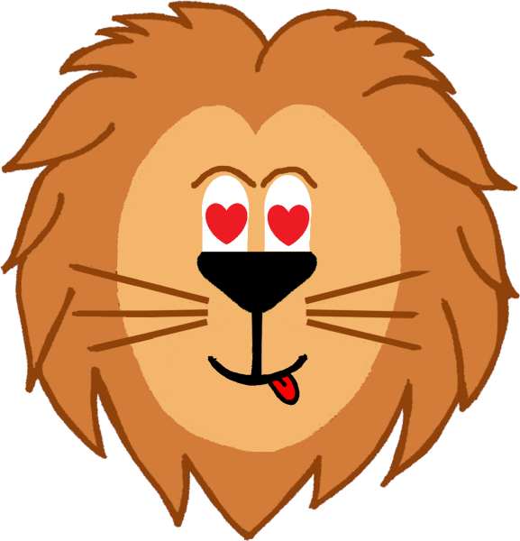 Морда Льва для рисования