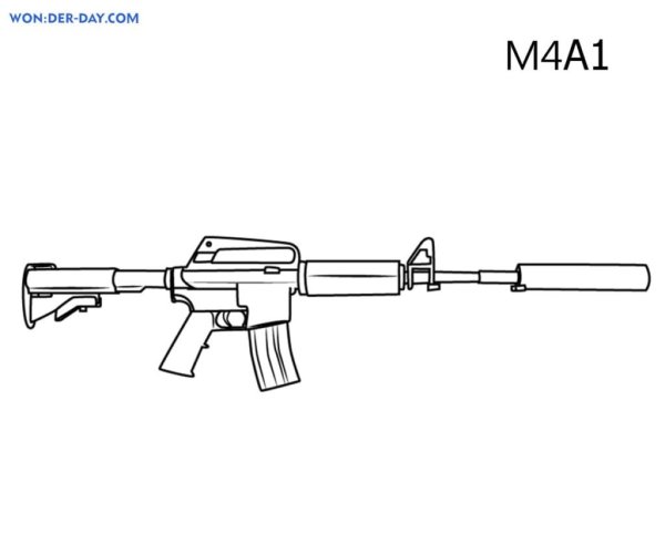M4a1 чертеж