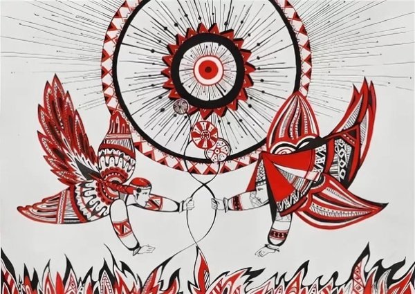 Удмуртский фольклор рисунок