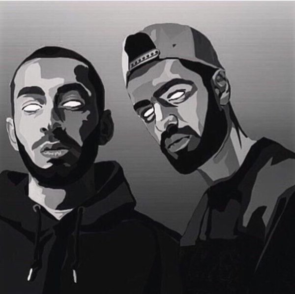 Мияги и Энди для срисовки