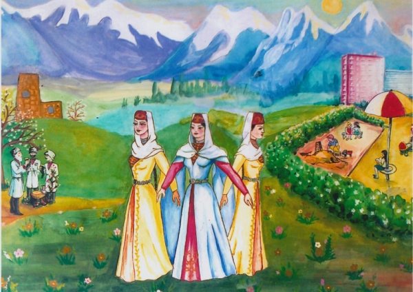 Рисунок на тему Осетия