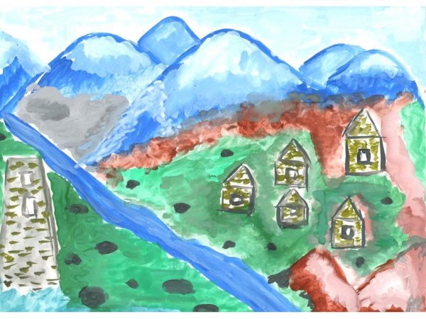 Осетия рисунки