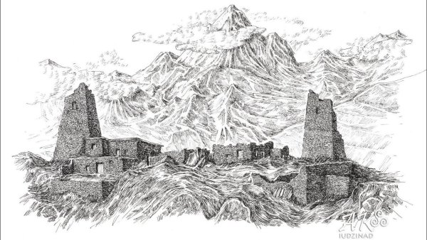 Сторожевые башни Чечни вектор