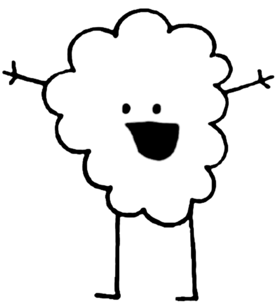 Сладкая вата мультяшная