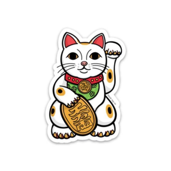 Maneki Neko Cat стикер