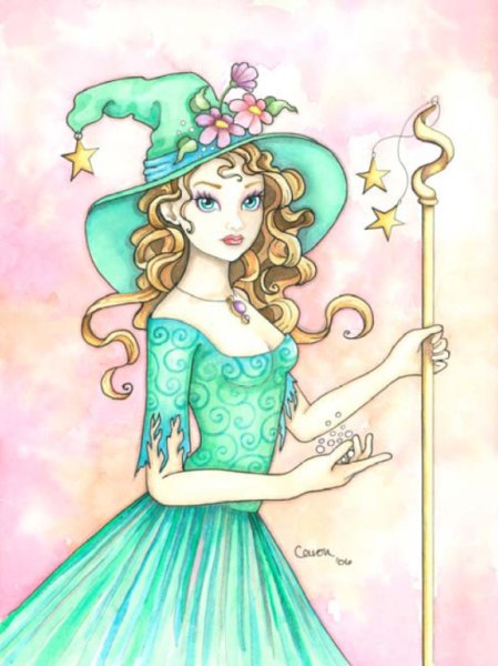 Нарисовать волшебницу