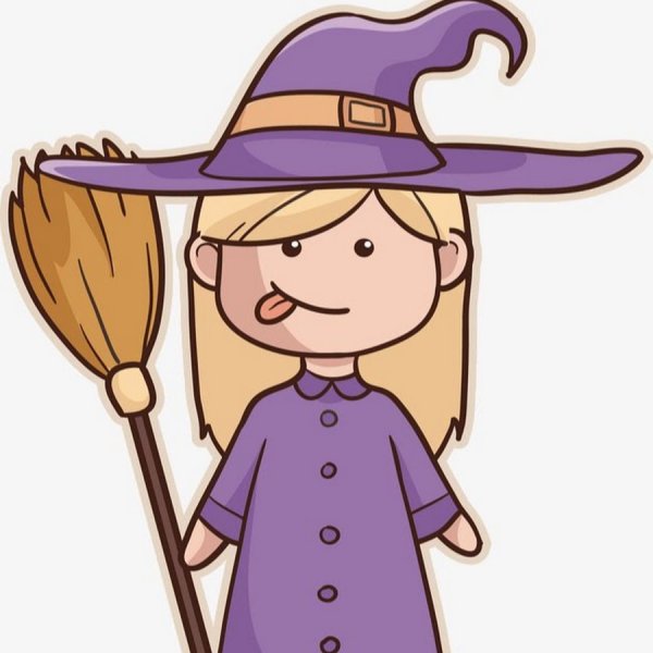 Маленькая ведьмочка рисунок